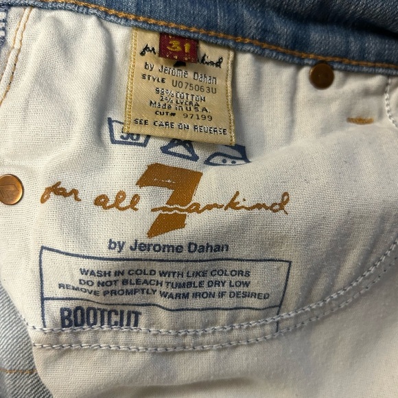 For All Mankind Stylish Blue Denim Jeans Size 31 - Picture 6 of 7